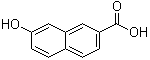 structure of CAS# 613-17-2, 7-Hydroxy-2-naphthalenecarboxylic acid