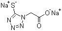 structure of CAS# 61336-49-0, 5-硫桥-1H-四唑-1-乙酸钠