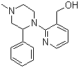 structure of CAS# 61337-89-1, 2-(4-甲基-2-苯基-1-哌嗪基)-3-吡啶甲醇