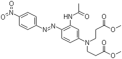 CAS # 61355-92-8 (68248-10-2), Disperse Red 278, C.I. 113386, 2-Acetamido-4-[bis[(2-methoxycarbonyl)ethyl]amino]-4'-nitroazobenzene