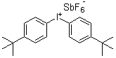 structure of CAS# 61358-23-4, 双(4-叔丁基苯基)碘鎓六氟锑酸盐