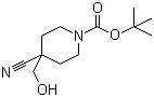 structure of CAS# 614730-96-0, 4-氰基-4-(羟甲基)-1-哌啶甲酸叔丁酯