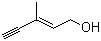 structure of CAS# 6153-05-5, (Z)-3-Methylpent-2-en-4-yn-1-ol