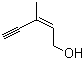 structure of CAS# 6153-06-6, (E)-3-Methylpent-2-en-4-yn-1-ol