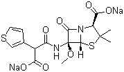 CAS 登录号：61545-06-0, 替莫西林二钠盐
