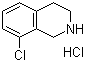 structure of CAS# 61563-33-5, 8-氯-1,2,3,4-四氢异喹啉盐酸盐