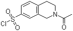 structure of CAS# 61563-39-1, 2-Acetyl-1,2,3,4-tetrahydro-7-isoquinolinesulfonyl chloride