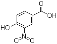 structure of CAS# 616-82-0, 4-Hydroxy-3-nitrobenzoic acid
