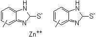 CAS # 61617-00-3, Zinc methylmercaptobenzimidazole, Zinc 2-mercaptotoluimidazole