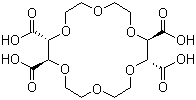 structure of CAS# 61696-54-6, (+)-(18-Crown-6)-2,3,11,12-tetracarboxylic acid