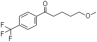 structure of CAS# 61718-80-7, 5-Methoxy-1-[4-(trifluoromethyl)phenyl]-1-pentanone