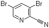structure of CAS# 61830-09-9, 3,5-二溴吡啶-2-甲腈