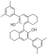 structure of CAS# 618854-90-3, (1R)-3,3'-二(3,5-二甲基苯基)-5,5',6,6',7,7',8,8'-八氢[1,1'-联萘]-2,2'-二醇
