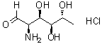 6-Deoxy-D-glucosamine hydrochloride molecular structure (CAS 6189-58-8)
