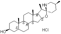 structure of CAS# 6192-62-7, 番茄碱盐酸盐