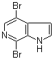 structure of CAS# 619331-71-4, 4,7-二溴-1H-吡咯并[2,3-c]吡啶