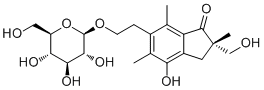 CAS 登录号：62043-53-2, 金粉蕨辛 2'-O-葡萄糖甙