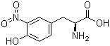 3-硝基-L-酪氨酸分子结构 (CAS 621-44-3)