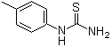 structure of CAS# 622-52-6, 1-(4-Methylphenyl)thiourea