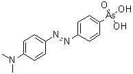 CAS # 622-68-4, As-[4-[2-[4-(Dimethylamino)phenyl]diazenyl]phenyl]arsonic acid, 4-(Dimethylamino)azobenzene-4'-arsonic acid, 4-[4-(N,N-Dimethylaminophenylazo)]benzenearsonic acid, NSC 4189, [4-(4'-Dimethylaminophenylazo)phenyl]arsonic acid, p-(Dimethylaminophenyl)azophenylarsonic acid