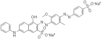 CAS # 6227-14-1, Direct Violet 9, Duasyn Acid Direct Violet B, Enianil Brilliant Violet B, Erie Brilliant Violet B, Hispamin Brilliant Violet B, Nippon Brilliant Violet BK, Pergasol Violet BN, Pergasol Violet BN-Z, Phenamine Brilliant Violet B, Pheno Brilliant Violet B, Pontamine Brilliant Violet BN, Tertrodirect Brilliant Violet B, Tetramine Brilliant Violet B