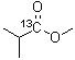 structure of CAS# 6228-77-9, 异丁酸甲酯-1-<sup>13</sup>C