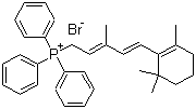 CAS 登录号：62285-98-7, [3-甲基-5-(2,6,6-三甲基-1-环己烯-1-基)-2,4-戊二烯基]三苯基溴化鏻
