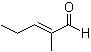 structure of CAS# 623-36-9, 2-甲基-2-戊烯醛