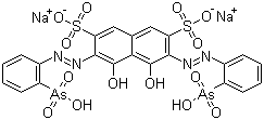 structure of CAS# 62337-00-2, Arsenazo III disodium salt