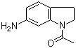 structure of CAS# 62368-29-0, 1-乙酰基-6-氨基吲哚啉