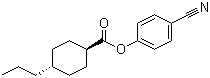 structure of CAS# 62439-33-2, 4-Cyanophenyl trans-4-propylcyclohexanecarboxylate
