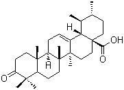 structure of CAS# 6246-46-4, 3-氧代-12-烯-28-乌苏酸