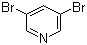 3,5-二溴吡啶分子结构 (CAS 625-92-3)