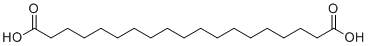 Nonadecanedioic acid molecular structure (CAS 6250-70-0)