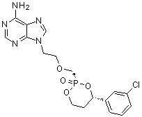 CAS # 625095-60-5, Pradefovir, Remofovir, 9-[2-[[(2R,4S)-4-(3-Chlorophenyl)-2-oxido-1,3,2-dioxaphosphorinan-2-yl]methoxy]ethyl]-9H-purin-6-amine