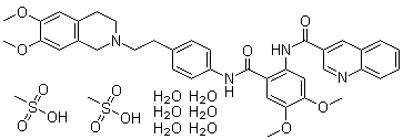 CAS # 625375-83-9, Tariquidar dimethanesulfonate hexahydrate