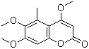 structure of CAS# 62615-63-8, 4,6,7-Trimethoxy-5-methylcoumarin