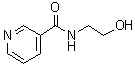 structure of CAS# 6265-73-2, N-(2-Hydroxyethyl)nicotinamide