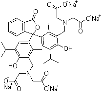 CAS 登录号：62698-55-9, 百里酚酞络合酮四钠盐