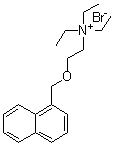 CAS 登录号：6276-85-3, N,N,N-三乙基-2-(1-萘基甲氧基)乙铵溴化物