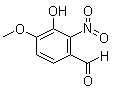 structure of CAS# 6284-92-0, 3-羟基-4-甲氧基-2-硝基苯甲醛