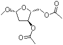 structure of CAS# 62853-55-8, Methyl-2-deoxy-beta-D-ribofuranoside diacetate