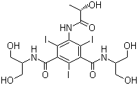 CAS 登录号：62883-00-5, 碘帕醇, (S)-N,N'-双[2-羟基-1-(羟甲基)乙基]-5-[(2-羟基-1-氧代丙基)氨基]-2,4,6-三碘-1,3-苯二甲酰胺