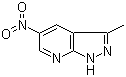 3-甲基-5-硝基-1H-吡唑并[3,4-b]吡啶分子结构 (CAS 62908-83-2)