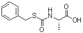 CAS # 6297-75-2, (S)-2-(((Benzylthio)carbonyl)amino)propanoic acid, N-(Thiocarboxy)-L-alanine S-benzyl ester, NSC 45700