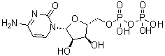 structure of CAS# 63-38-7, Cytidine 5'-(trihydrogen pyrophosphate)