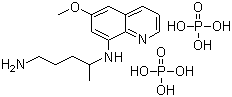 structure of CAS# 63-45-6, 磷酸伯安喹