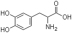structure of CAS# 63-84-3, 3,4-二羟基-DL-苯丙氨酸