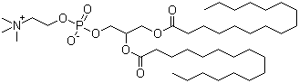 structure of CAS# 63-89-8, 1,2-二棕榈酰-sn-甘油-3-磷酰胆碱