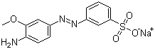 CAS 登录号：6300-07-8, 4-氨基-3-甲氧基偶氮苯-3'-磺酸钠盐
